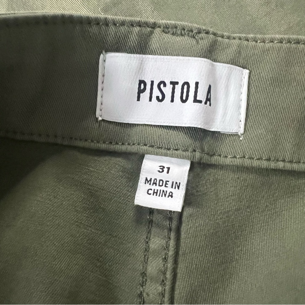 Pistola Nicole Wide Leg High Rise Pant Soft Olive - Picture 6 of 11
